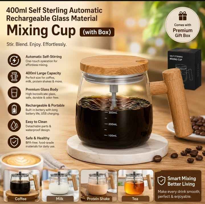 400ML Self Stirring Coffee Mixing Cup
