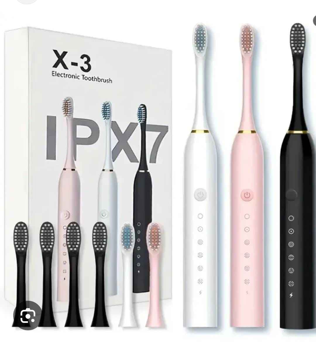 6 Modes Electric Toothbrush with Smart Timer, Whitening & Holder – Adults & Kids