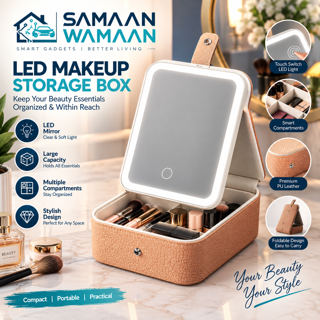 Mini LED Makeup Bag