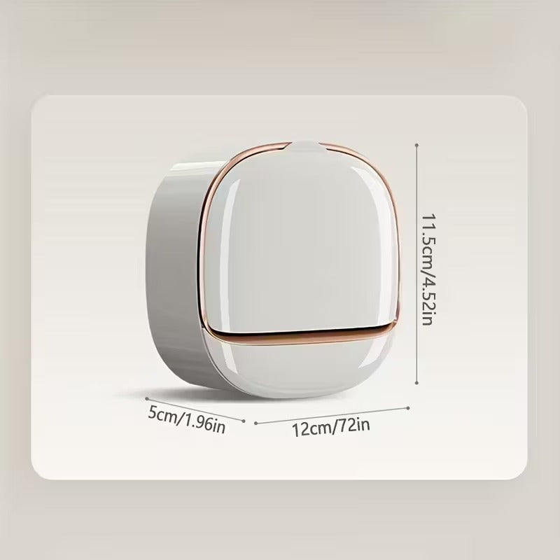 Luxury Wall Mounted Plastic Self-Draining Soap Box
