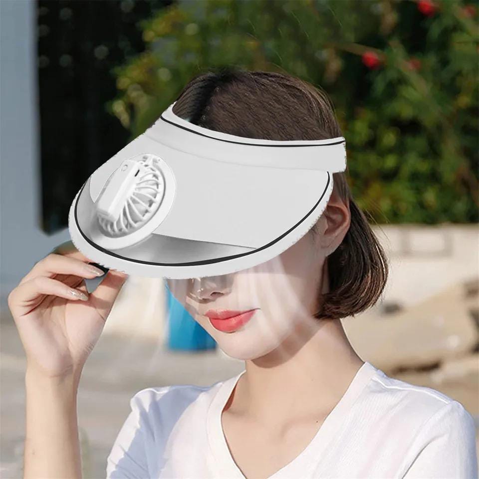 Rechargeable Cap Fan – Portable, Hands-Free Cooling Anytime!