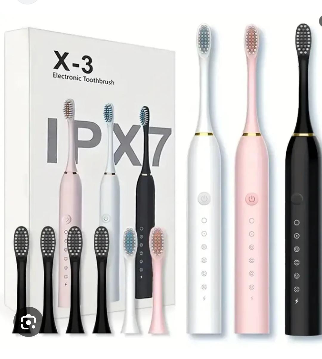 6 Modes Electric Toothbrush with Smart Timer, Whitening & Holder – Adults & Kids