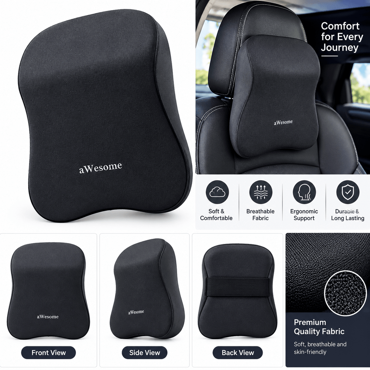 Awesome Memory Foam Neck Rest Pillow - SAMAAN WAMAAN