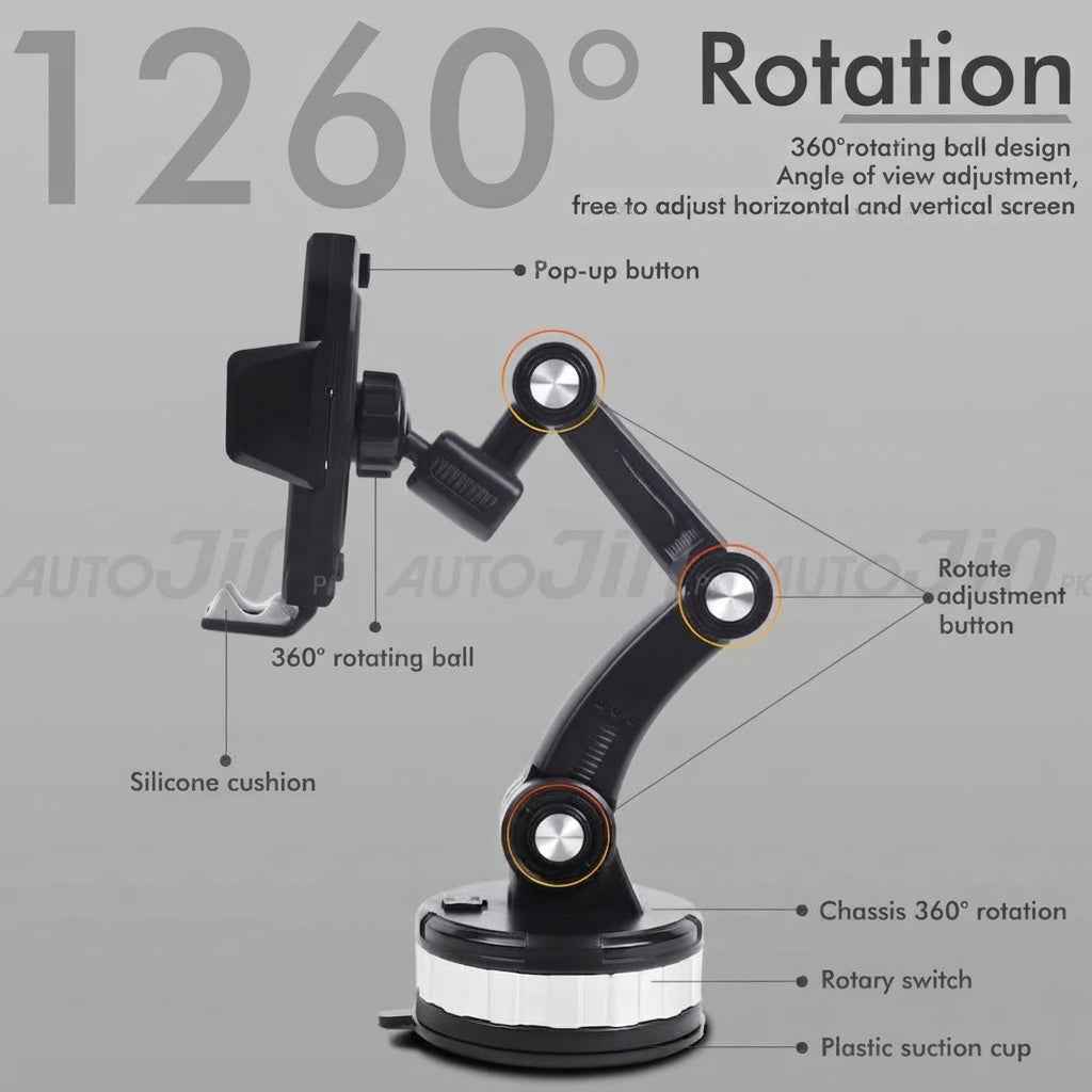 Car Long Arm Mobile Holder – Suction Cup
