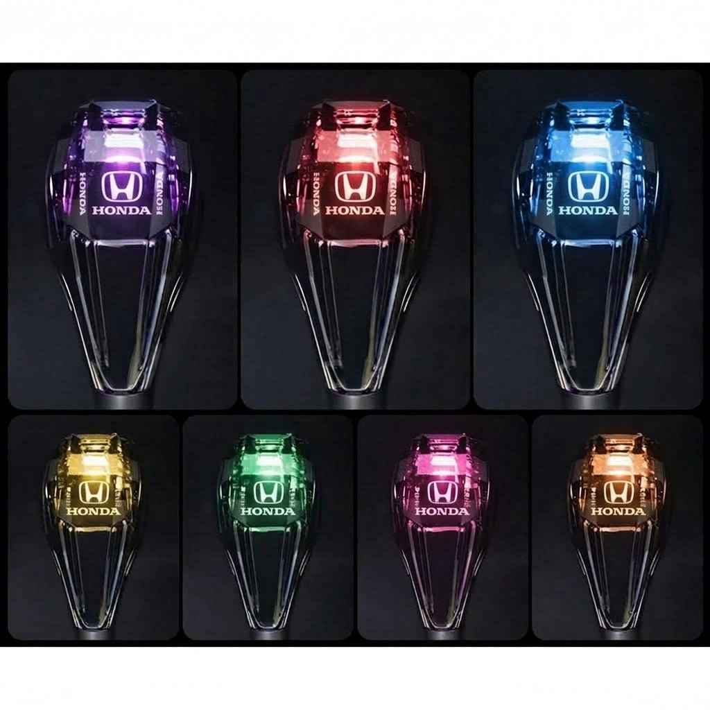 Crystal Honda Gear Shift Knob – RGB LED Touch Light (Manual Gear)