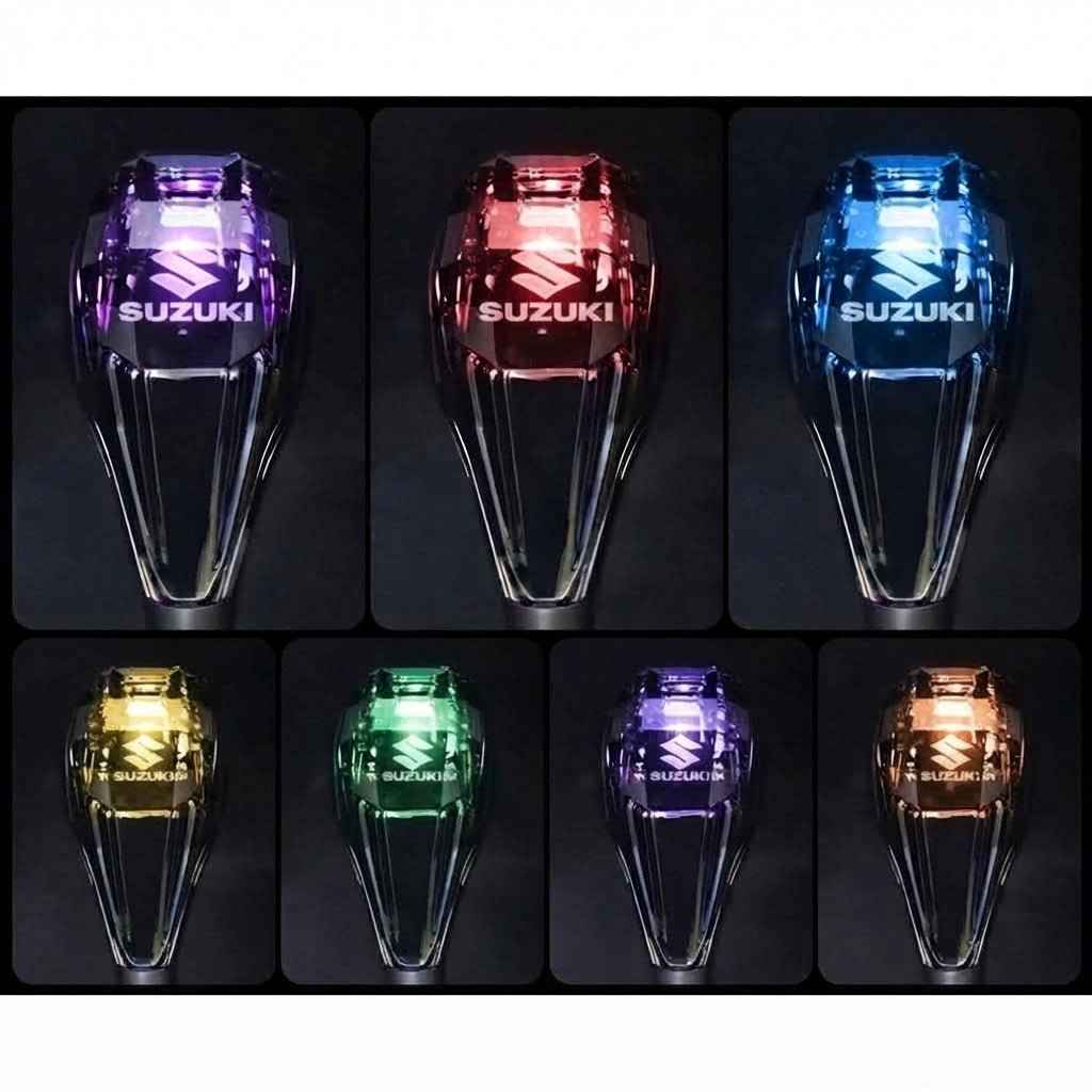 Crystal Suzuki Gear Shift Knob – RGB LED Touch Light (Manual Gear)