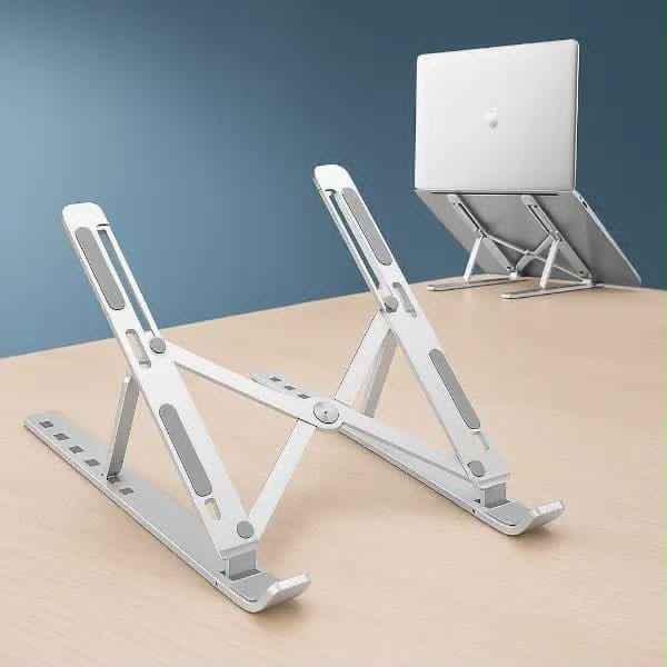 Portable Foldable Adjustable Aluminum Laptop Stand – Metal Holder for All Laptop Sizes