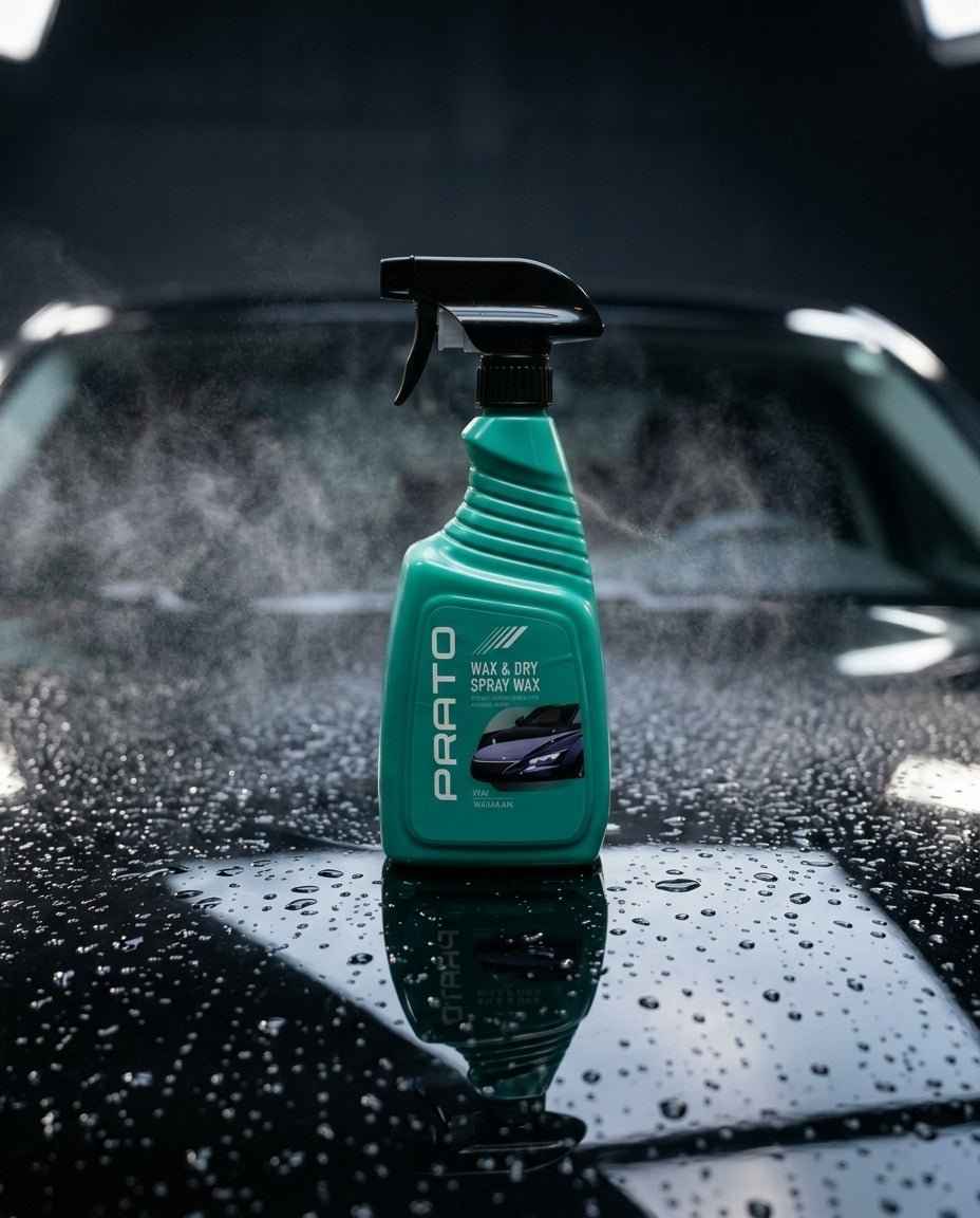 Prato Spray Wax 500ml – Premium Car Exterior Detailer for Instant Shine & Paint Protection