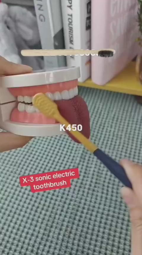 6 Modes Electric Toothbrush with Smart Timer, Whitening & Holder – Adults & Kids