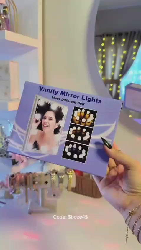 8 Bulb Vanity Light (3 Modes) USB Operated
