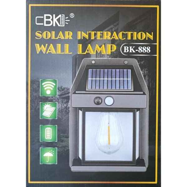Solar Charge Motion Sensor Solar Waterproof Wall Lamp